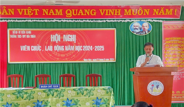HỘI NGHỊ VIÊN CHỨC NĂM HỌC 2024-2025